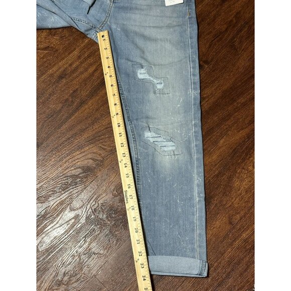 Levi's Tapered Distressed Ripped/Patched Super Flex Adjust Waist Girls 14 Jeans - Picture 10 of 16
